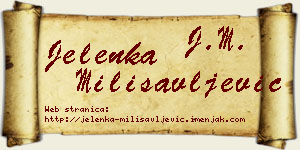 Jelenka Milisavljević vizit kartica